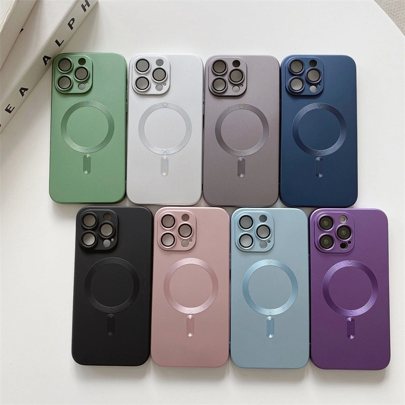 Transparent Electroplate Logo Lens Protection Phone Case for iPhone 14