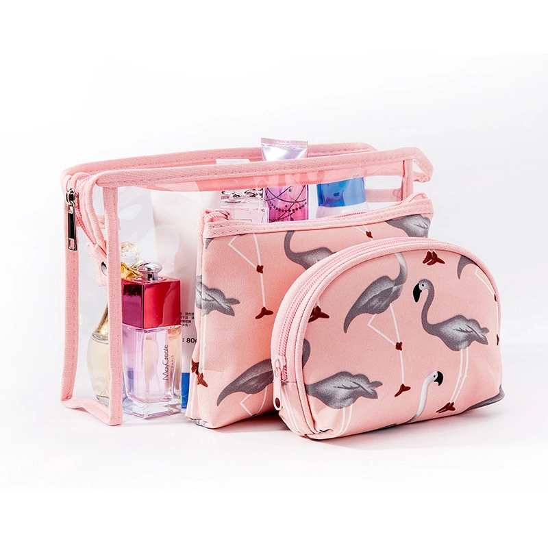 Ladies Cosmetic Storage Bag Waterproof Transparent PVC Wash Makeup Bag Supplier