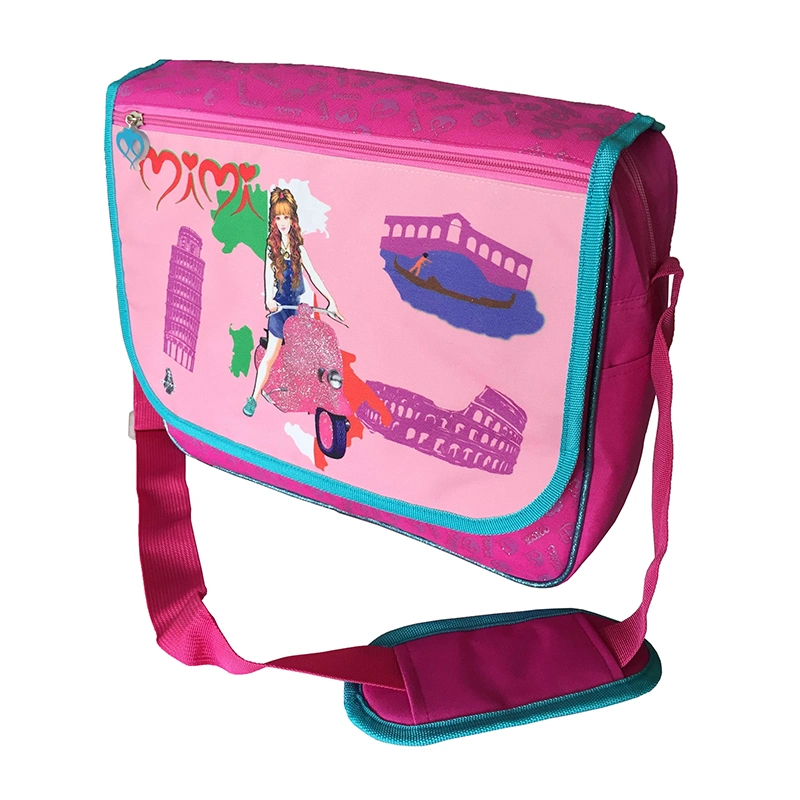 Fashion School Messenger Bag Children Girls Cartoon Shoulder Book Bag