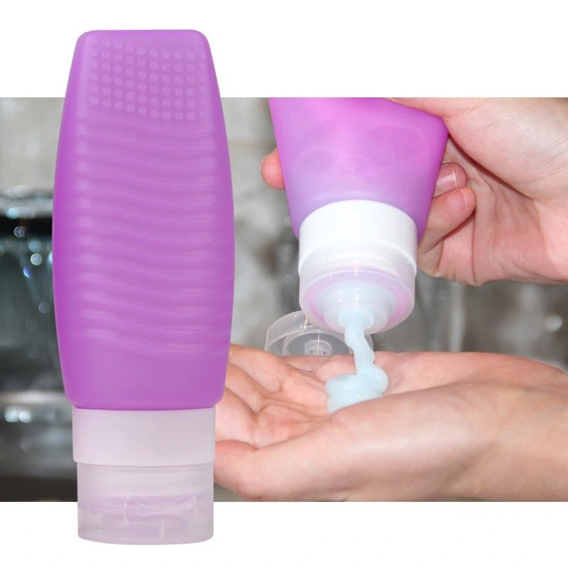 48/78ml Refillable Silicone Squeeze Travelling Case for Shampoo Cosmetic Cream Travel Accessories Bottles