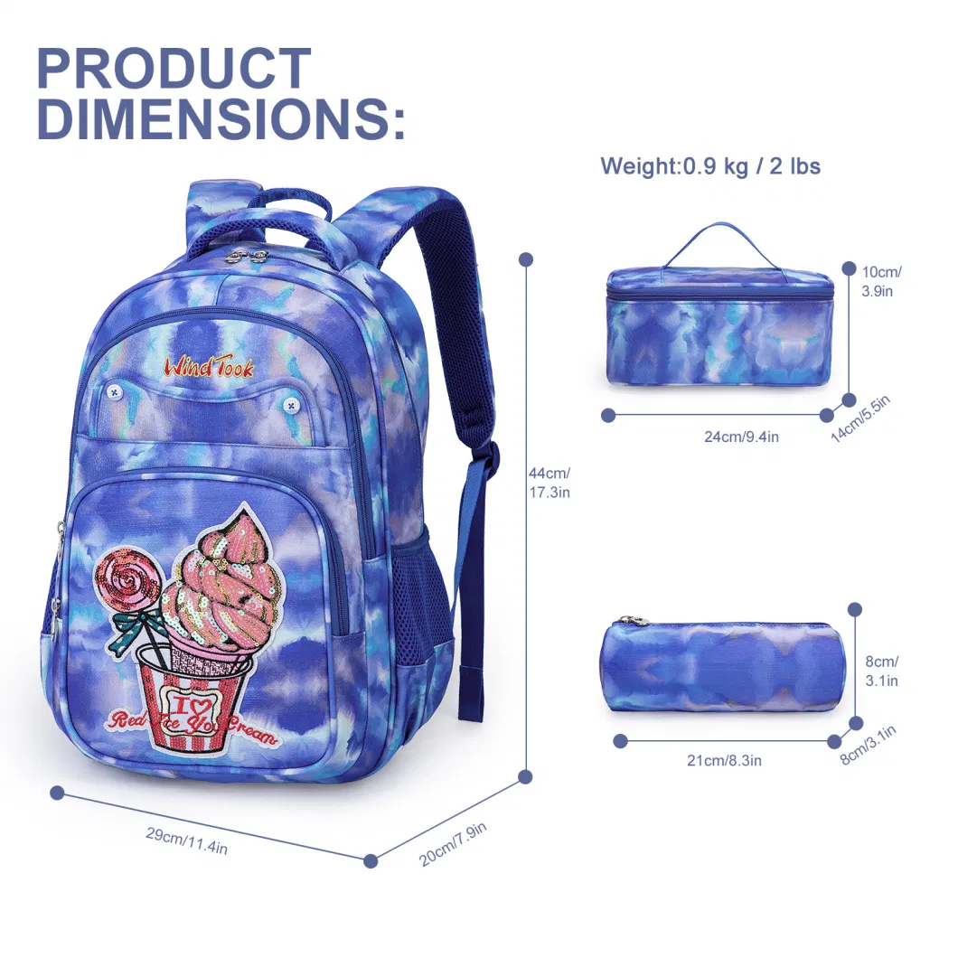 3 in 1 Boy Girl Double Shoulder Primary Kids Child Children Students Outdoor Travel Books School Schoolbags Pack Backpack Bag (CY5916)