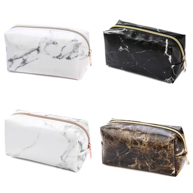 Small Brush Storage Makeup Bag for Gift PU Leather Cosmetic Toiletry Bag with Logo