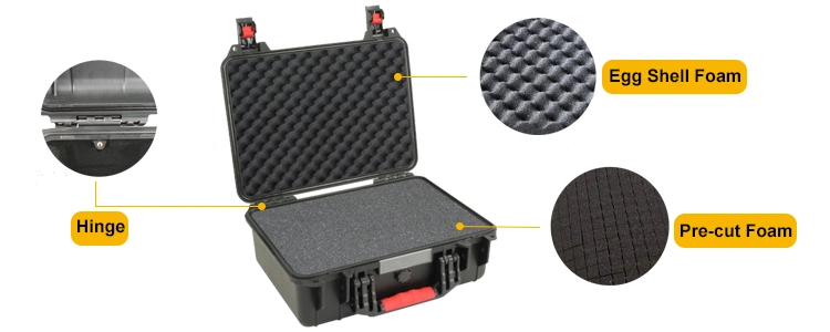 Ningbo Factory IP67 Safety Waterproof Shockproof Rugged Hard Plastic Equipment Instrument Carry Tool Protective Case