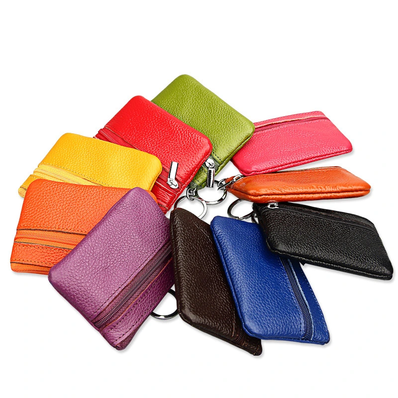 New Korean Version Leather Coin Purse Fashion Bus Card Case Coin Case Mini Key Case Factory Wholesale