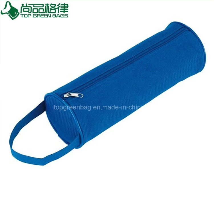 Top Selling Handled Zippered Polyester Round Holder Oxford Pencil Case