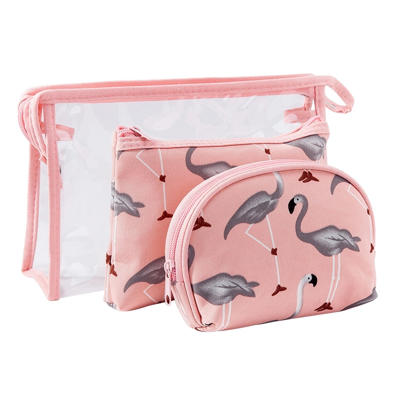 Ladies Cosmetic Storage Bag Waterproof Transparent PVC Wash Makeup Bag Supplier