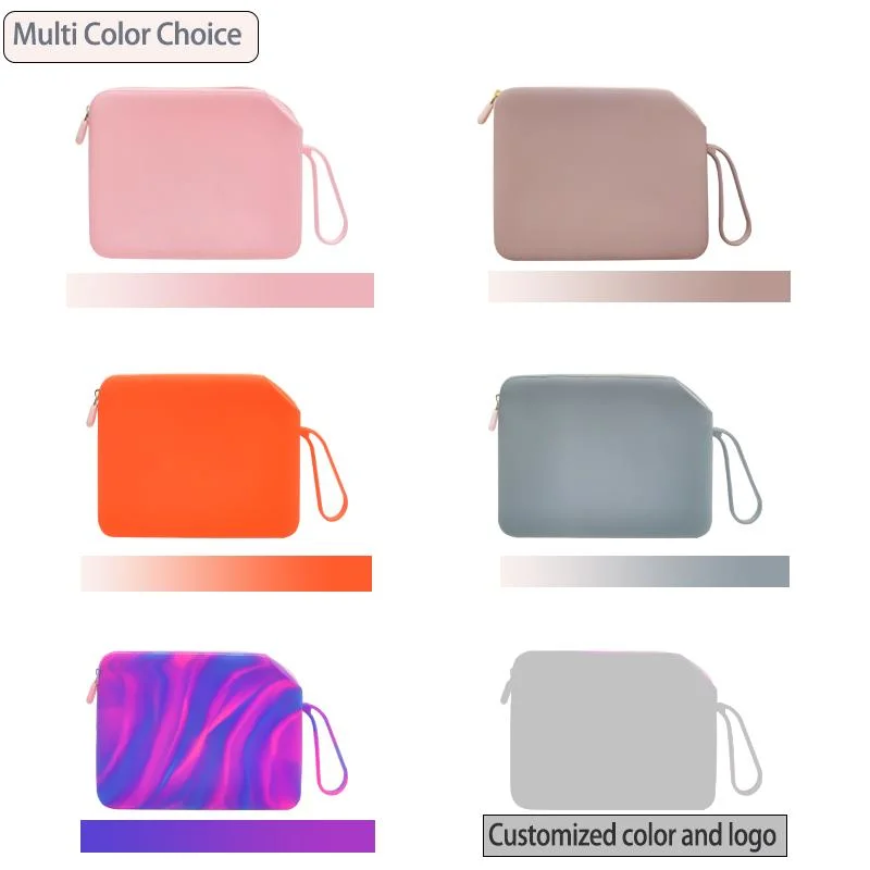 Silicone Travel Makeup Bag Cosmetic Bag Toiletry Bag for Women and Girls