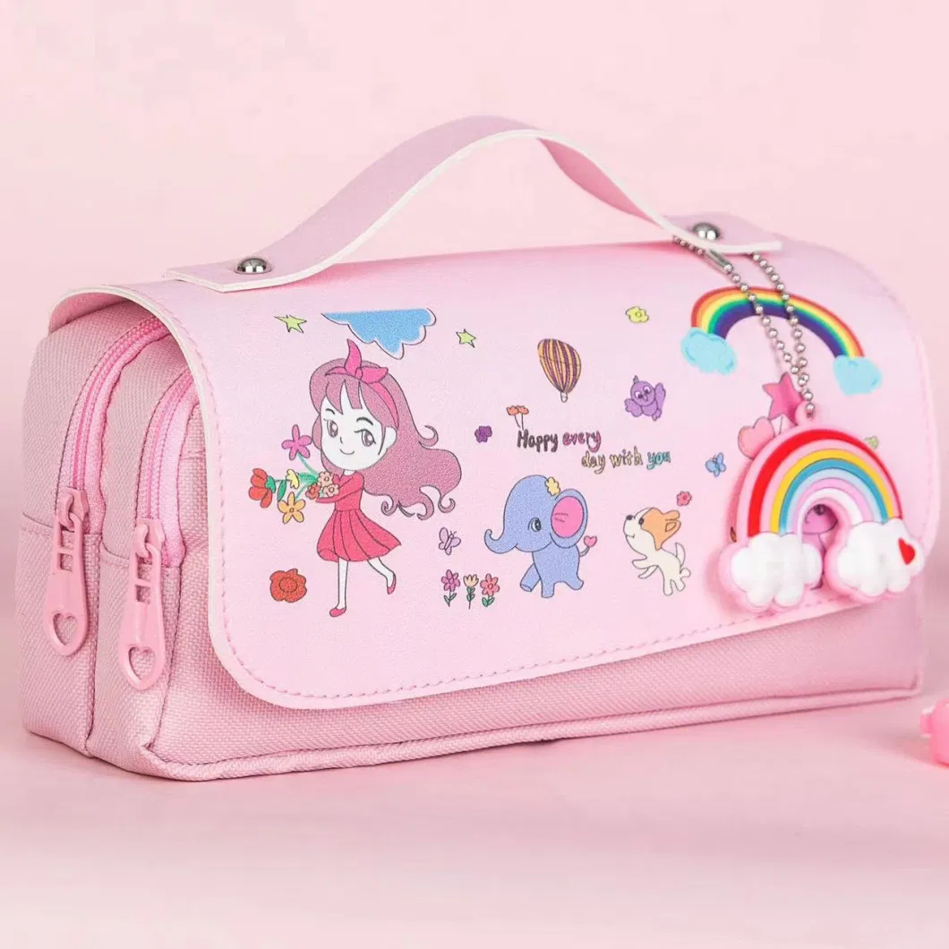 Existing Goods High Quality Cute Large Capacity Pencil Case for Girls