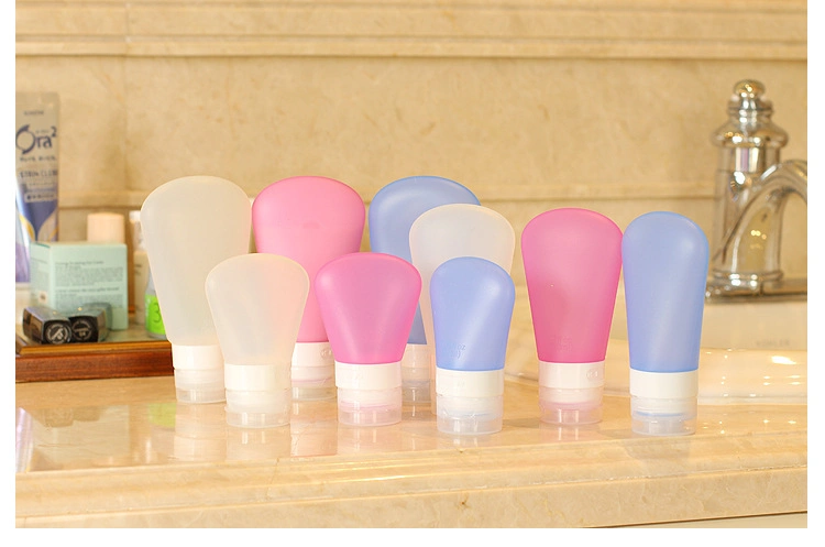 Tsa Approved BPA Free Silicone Travel Bottles Leak Proof Squeezable Refillable for All Liquid Toiletries Travelling Case