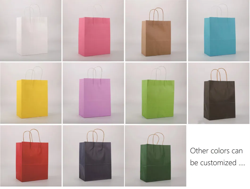 Existing Christmas Shopping Bags Paper Bags in Stock Custom Printing Packaging Bags for Promotion Packing