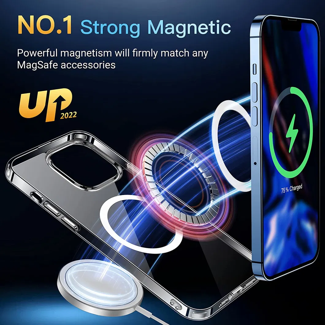 Transparent Magnetic Phone Case for iPhone 15 PRO/Plus/PRO Max