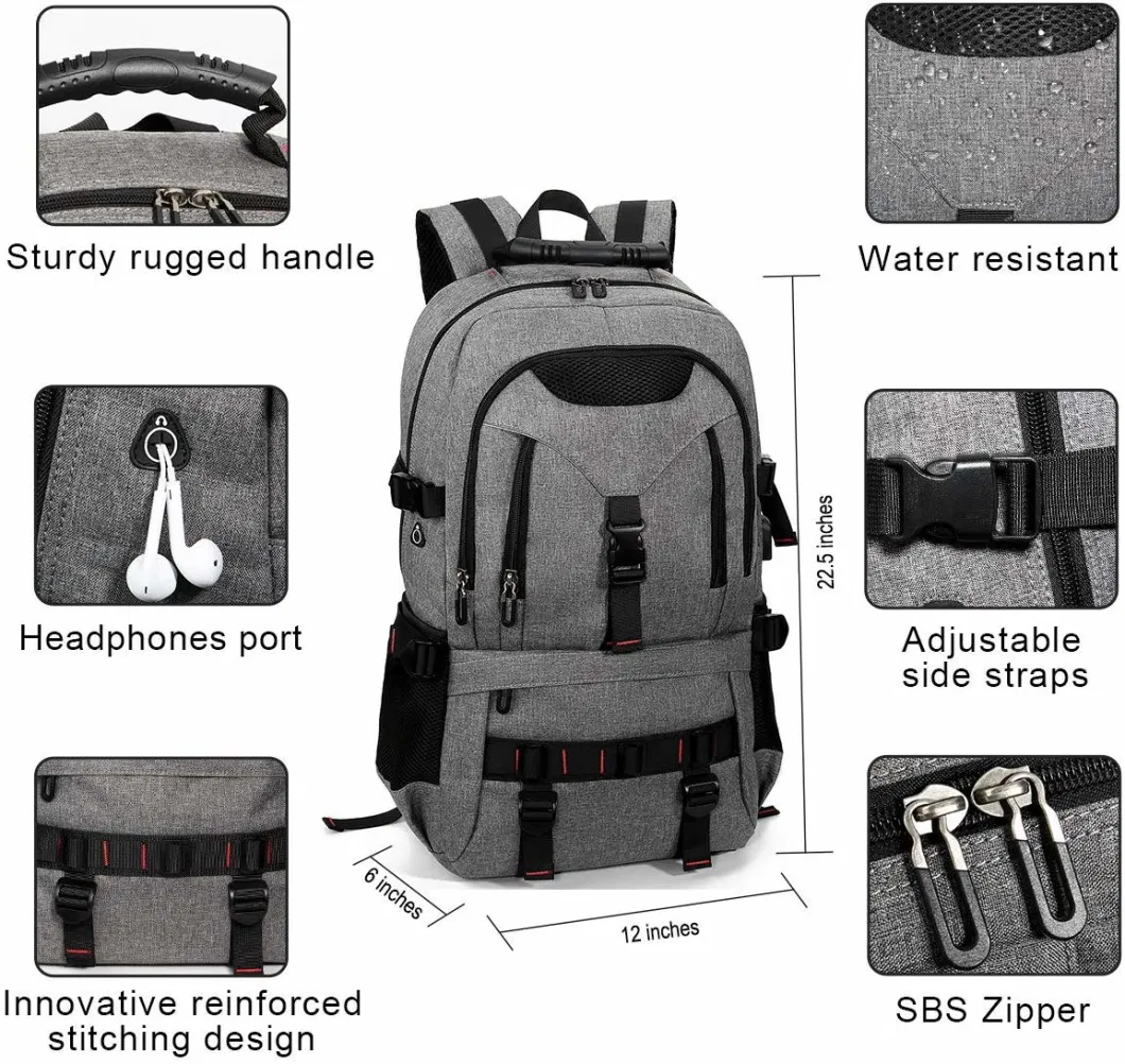 Cheapest Waterproof Travel Laptop Business Teenager School Backpack Bag with USB Charging Port