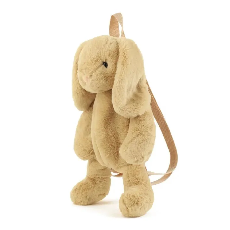 Factory Custom Animal Plush Backpack Teddy Bear Monkey Bunny Kangaroo School Bag