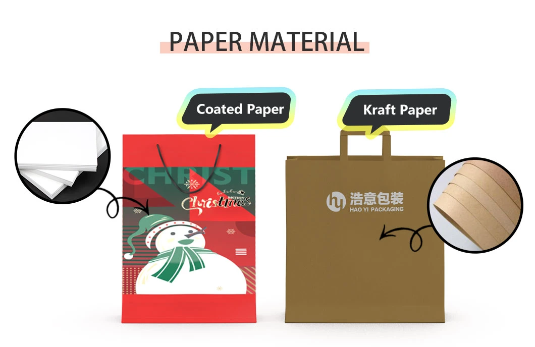 Custom Luxury Designer Black Printed Packaging Kraft Shopping Gift Paper Bag for Cosmetics Clothing Gifts