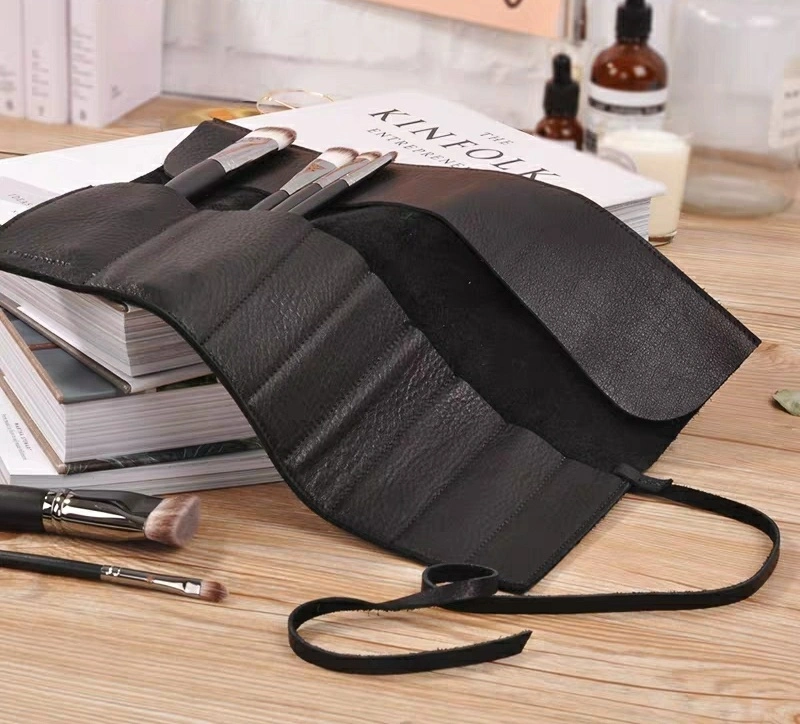 Portable Makeup Brush Rolled Bag