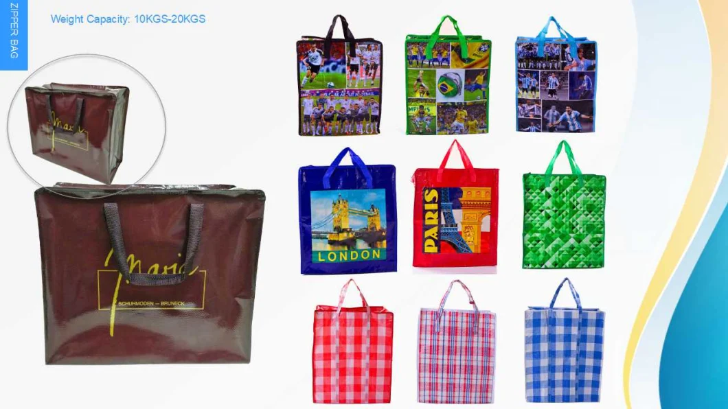 Double Handle Laminated PP Non Woven Shopping Bag for Supermarket
