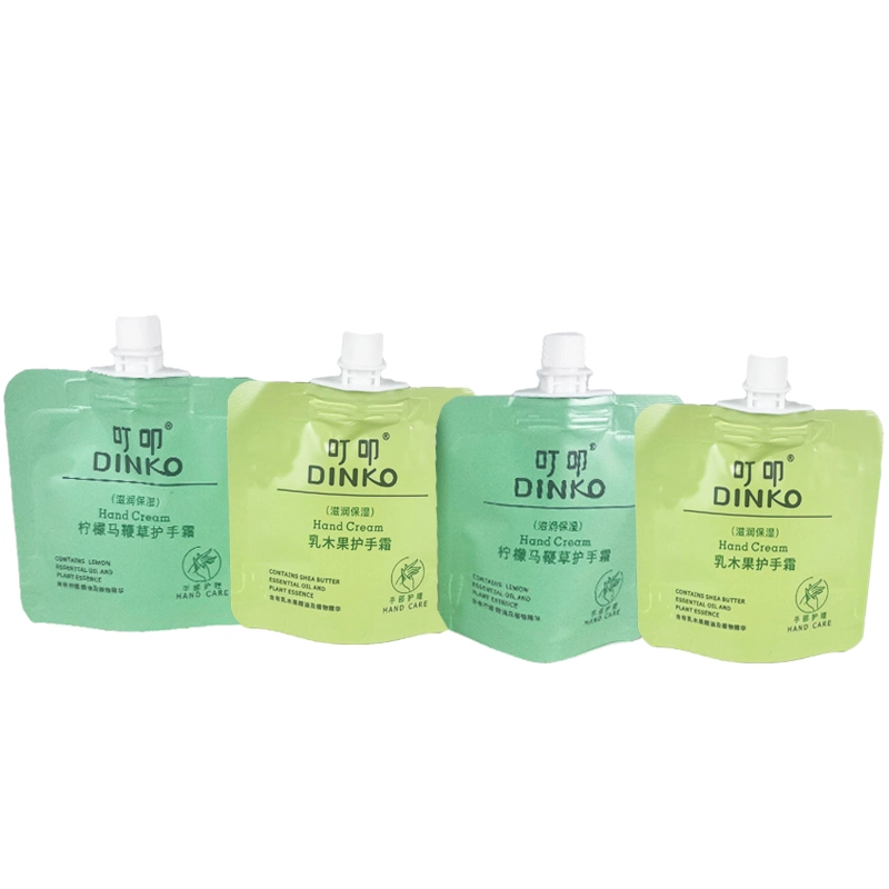 Customized Plastic Small-Size 3ml 5ml Facial Cream Packaging Cosmetic Shampoo Liquid Sample Hand Cream Spout Pouch Bag