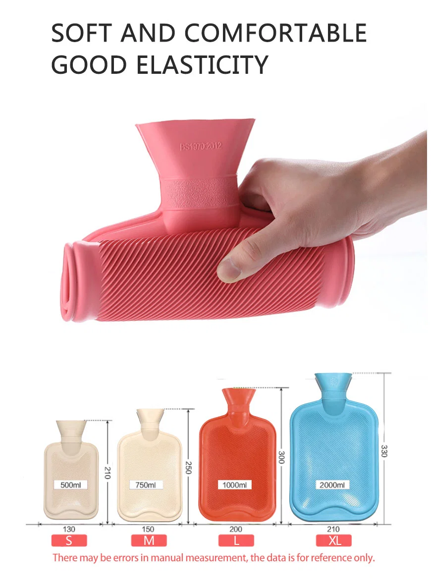 BS Rubber Hot Water Bag 2000ml for Hand Warmer