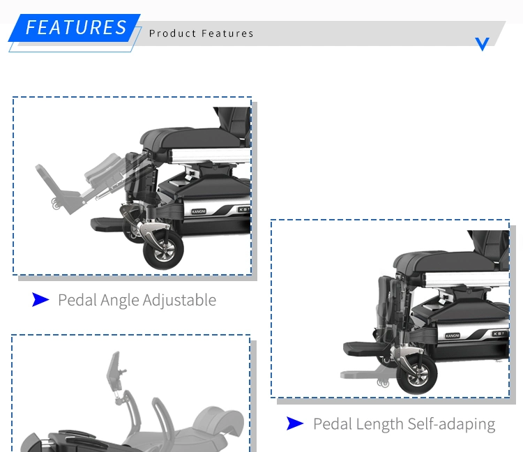 Aluminium Alloy Kangni Smart Wooden Case Heavy Duty Standing Powerchair