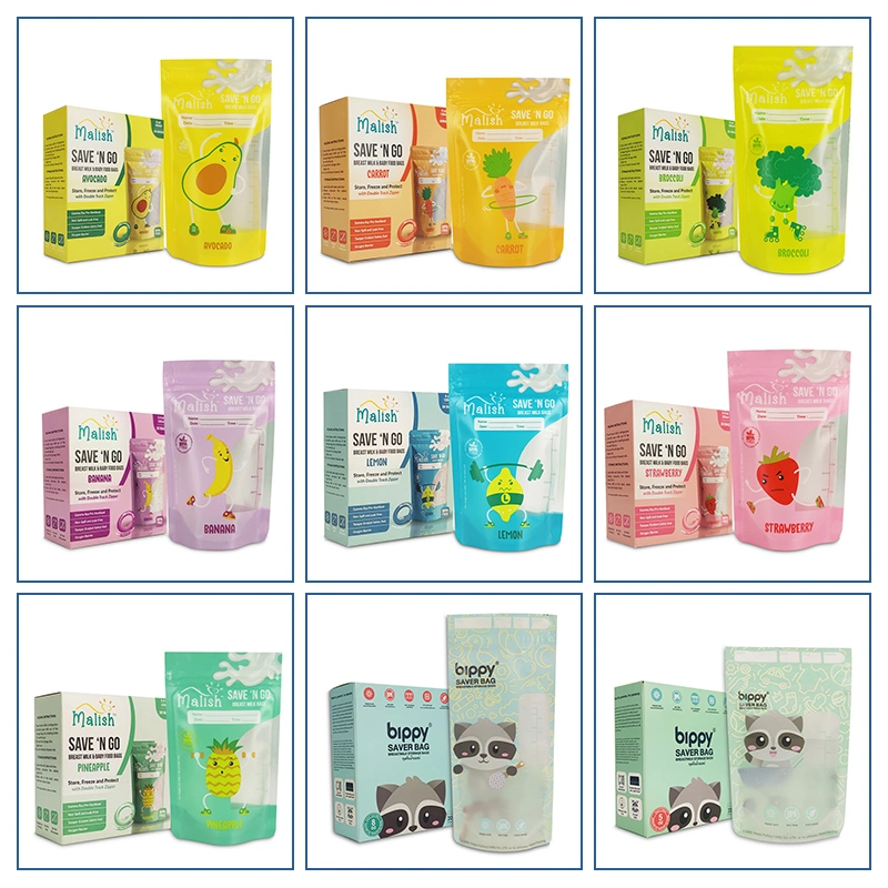 Wholesale Breast Milk Storage Bag 100% BPA Free Storage Plastic Bag Breast Milk Cooler Bag with Zipper