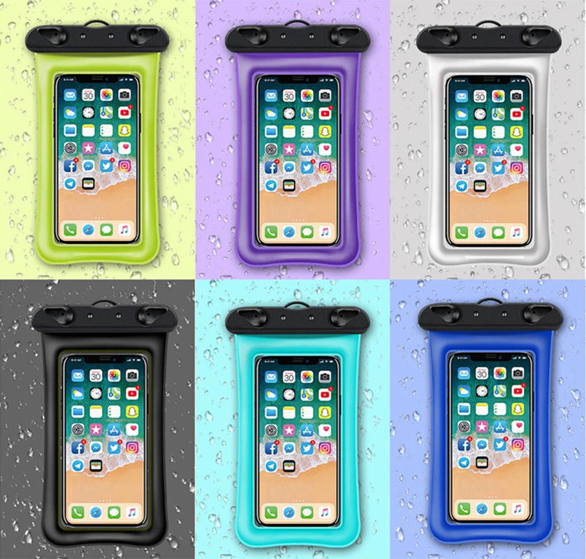 Dry Bags Swimming, Clear Sensitive PVC Touch Screen, Phone Case Dry Bag Universal Waterproof Phone Case with Airbag or Compass Pouch Bl12929