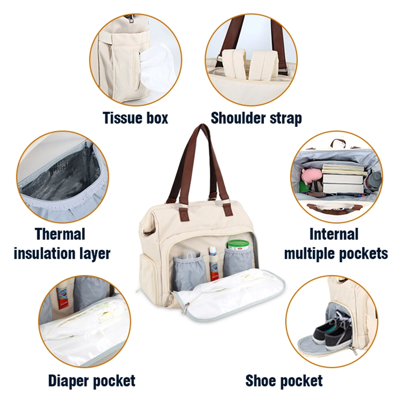 Hot Selling Best Multifunction Maternity Nappy Portable Diaper Backpack Travel Mommy Bag