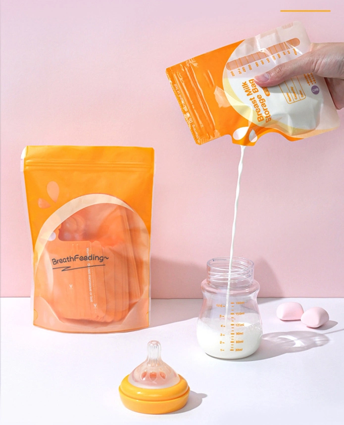 Special Shaped Sterilization Food Grade Milk Powder Frozen Cooler Sachet Plastic Packaging Pouch Baby Breast Milk Storage Bag