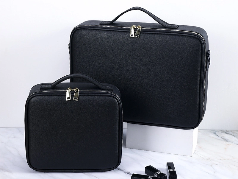 Professional Portable Hard PU Travel Brush Set Makeup Promotion Gift Beauty Storage Organizer Cosmetic Bag Case (CY8959)