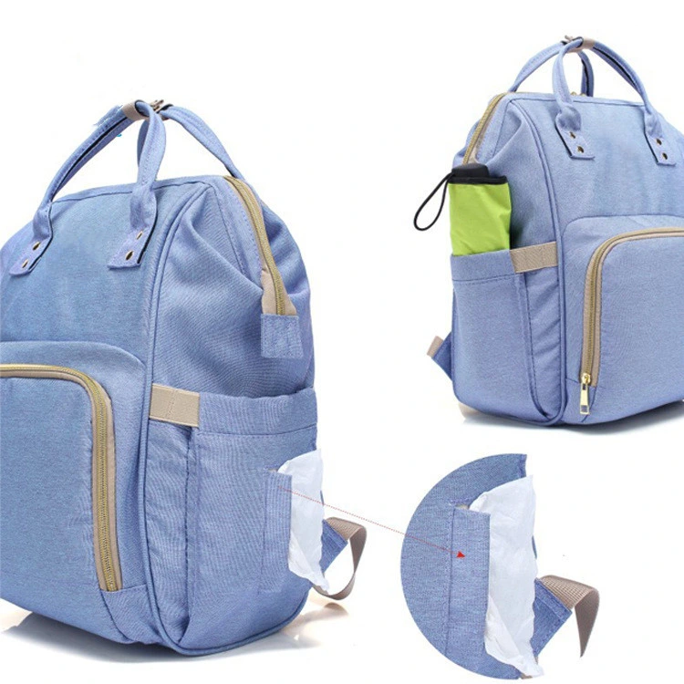 Waterproof Nursing Diaper Bag with Changing Pad Backpack for Parents