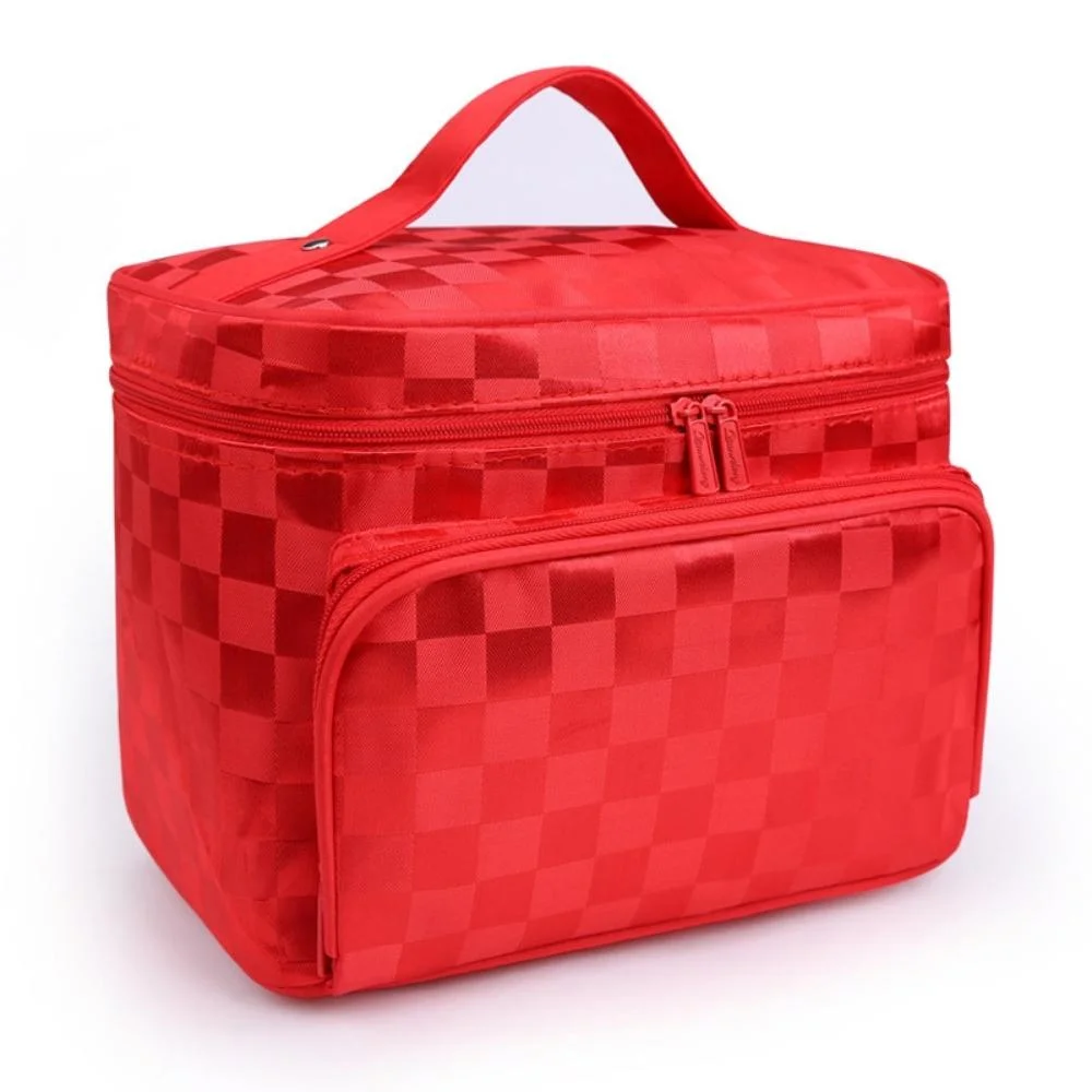 Professional Large Cosmetic Case Makeup Bag Storage Handle Organizer Travel Kit Portable Makeup Travel Case Waterproof with Mirror Wyz21150