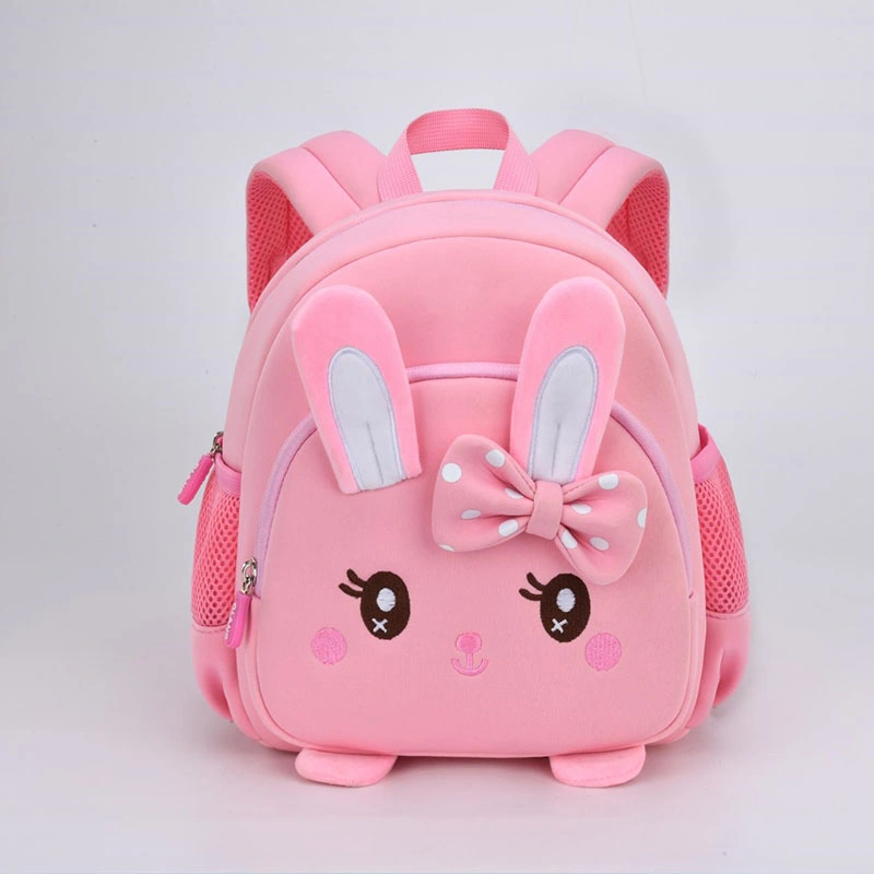 2022 Newest Style Bunny Backpack 2-5 Years Old Prevent Lost School Bags for Baby Girl