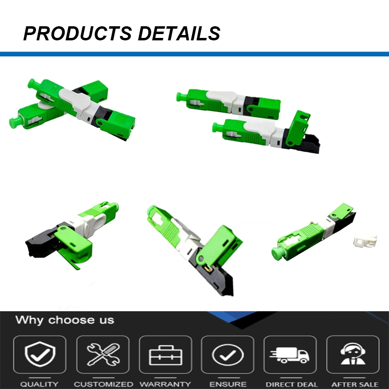 FTTH Fast Cold Splice Single Mode Sc Fiber Optic Connector