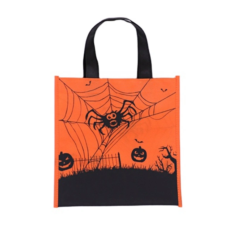 Non-Woven Halloween Trick or Treat Colorful Tote Goody Tote Bags