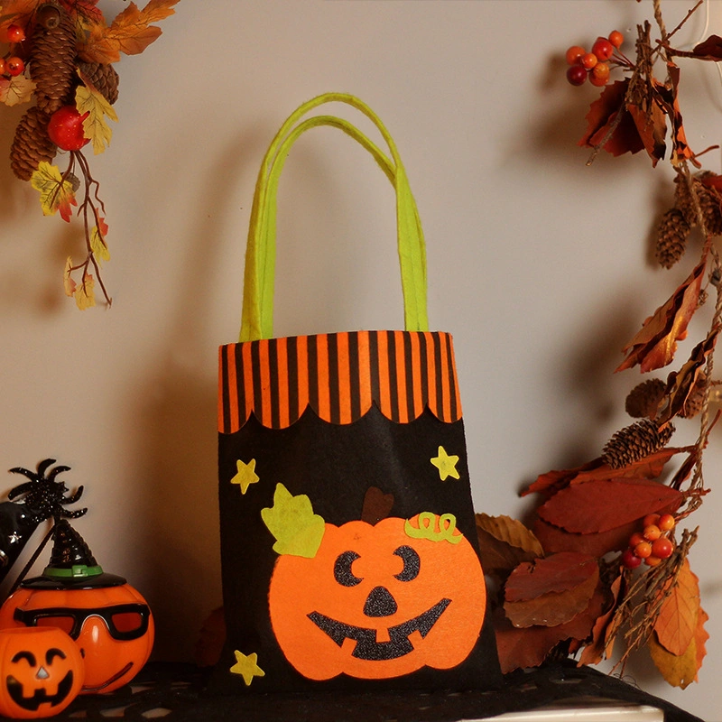 Trick or Treat Halloween Felt Candy Bag for Kids