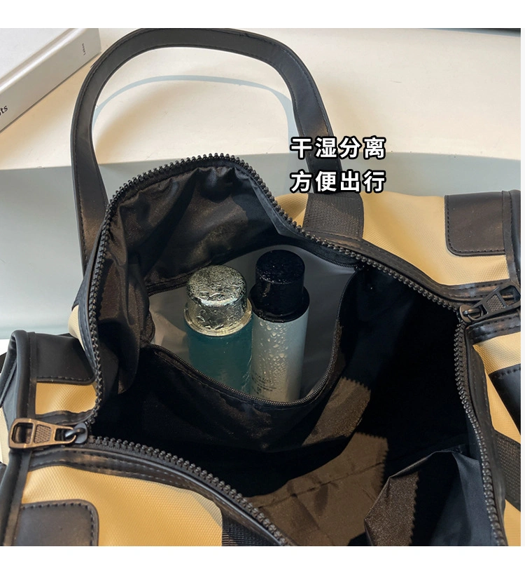New Fashion Carryall Weekender Duffle Tote Bag Large Size Classic Stylish Weekend Overnight with Shoes Storage Toiletry Travel Bag