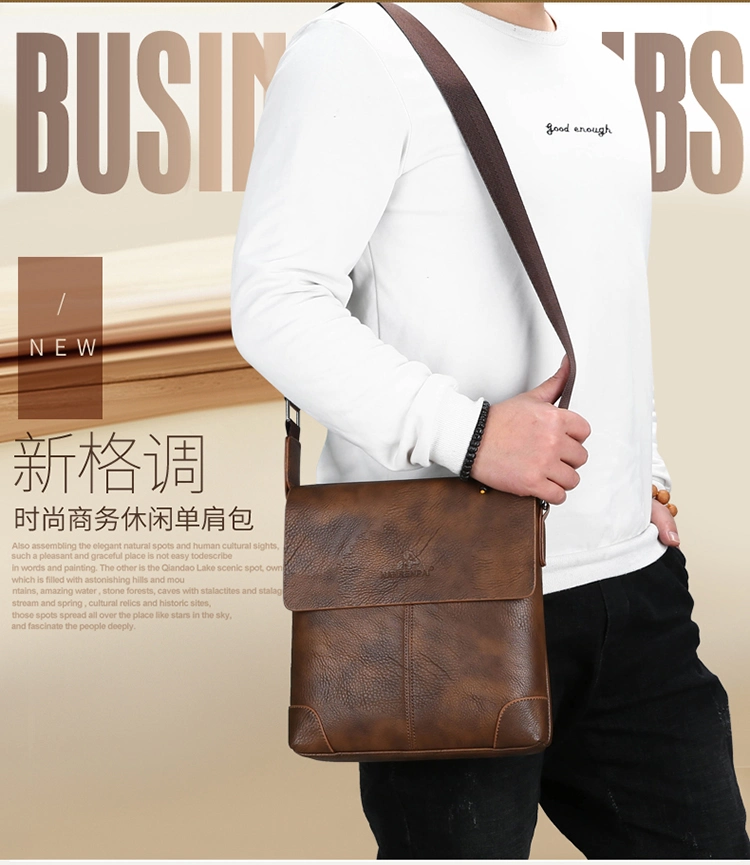 Zonxna Kangaroo Luxury Brand Vintage Man Bags Leather Shoulder Bag for Men Business Messenger Crossbody Bag Male Fashion Casual Handbag