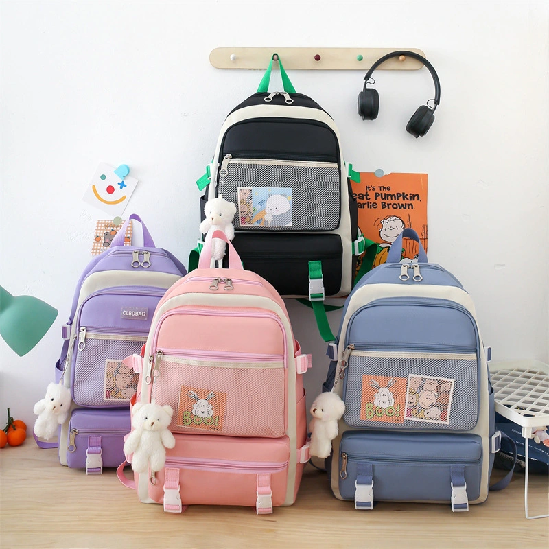 (WD6179)Wholesaler Customized Factory Hot Selling Factory Leisure Waterproof Oxford Fashion Durable Children Pupil Student Book Shoulder School Bag Kids Backpac