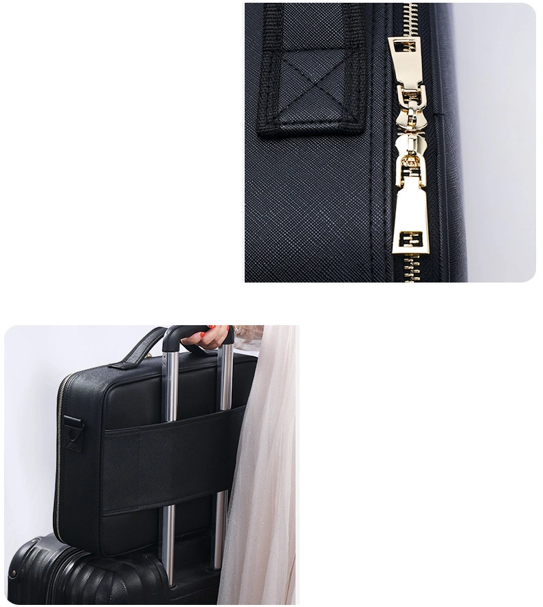 Professional Portable Hard PU Travel Brush Set Makeup Promotion Gift Beauty Storage Organizer Cosmetic Bag Case (CY8959)