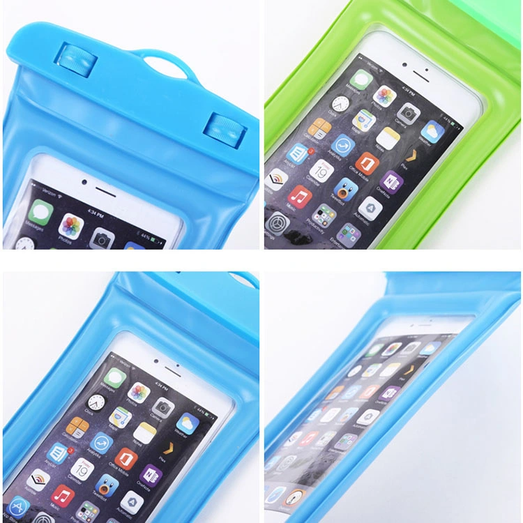 Universal Waterproof Mobile Phone Case for Phone Clear PVC Sealed Underwater Cell Swimming Pouch Cover Custom Waterproof Bag