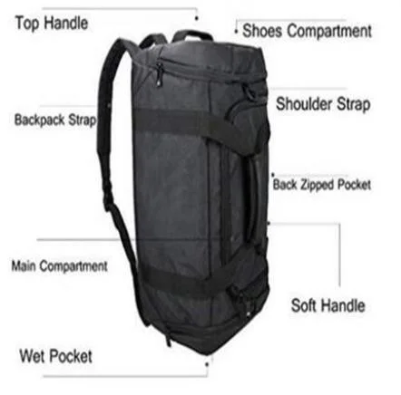 Wholesale Foldable Gym Bag Weekend Tote Travel Duffel Bag for Man