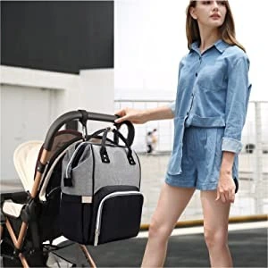 Portable Diaper Bag Polyester Large Capacity Travel Baby Bag for Baby Girl Boy Youth