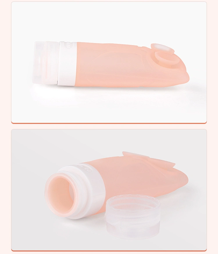 Double Suction Cup Leak Proof Travelling Case Silicone Travel Bottles