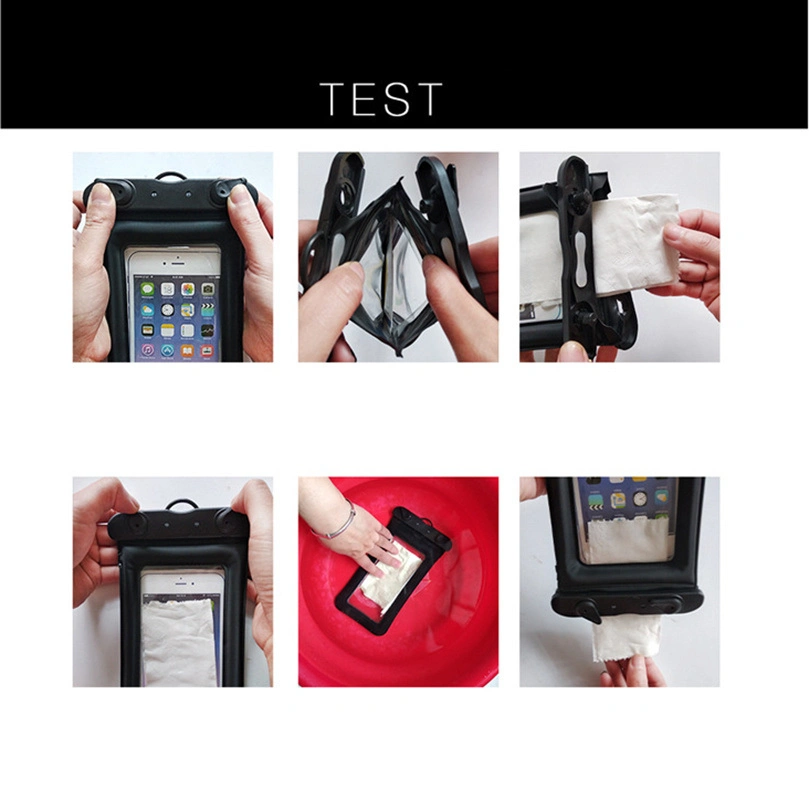 Dry Bags Swimming, Clear Sensitive PVC Touch Screen, Phone Case Dry Bag Universal Waterproof Phone Case with Airbag or Compass Pouch Bl12929