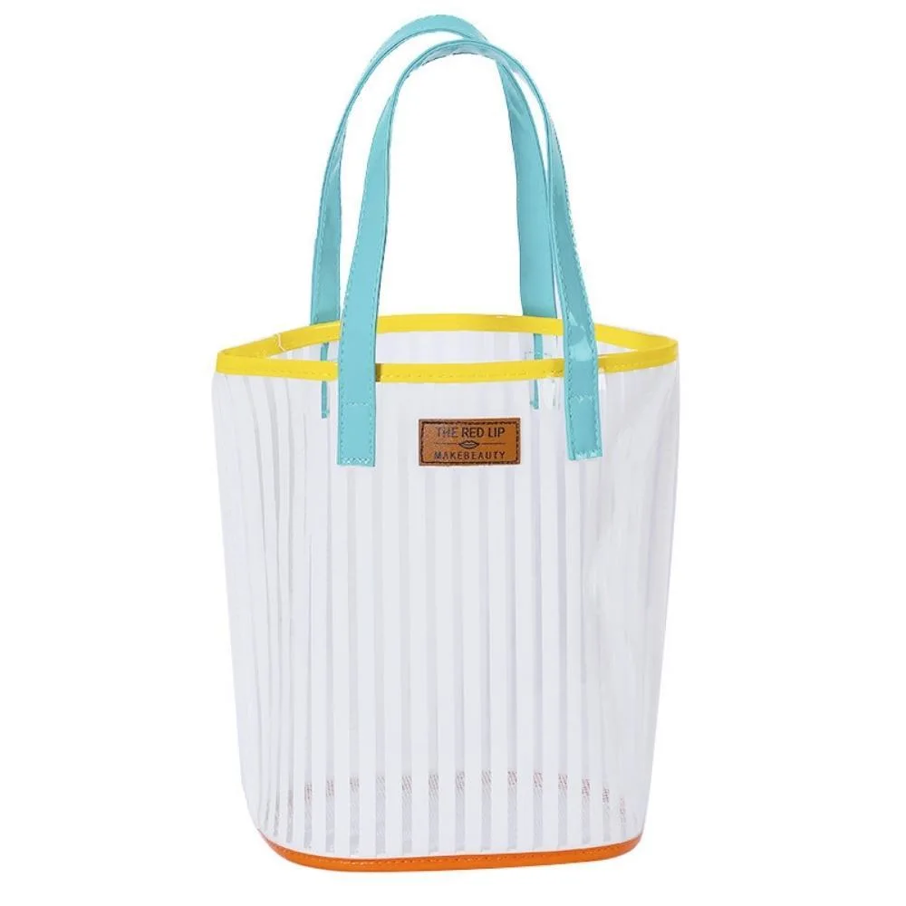 Large Capacity Beach Bag PVC Jelly Ladies Casual Clear Jelly Tote Luxury Handbags for Women Bl20966