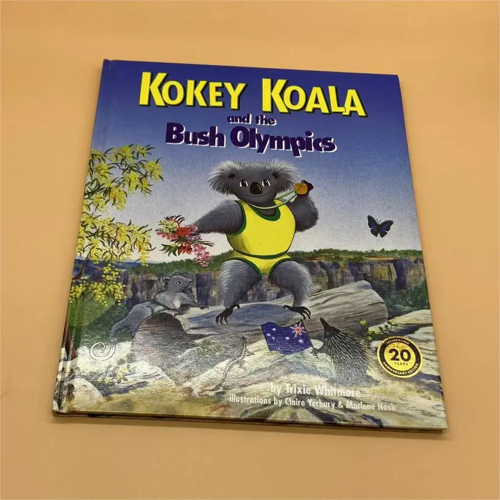 Custom Hardcover Kokey Koala Children Story Cardboard Book Printing Services