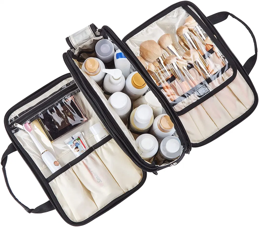 Large Makeup Organizer Bag for Women, Travel Cosmetic Case