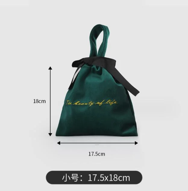 Travel Velvet Bag Drawstring Hand Makeup Bag Mobile Phone Jewelry Small Cloth Bag Wholesale