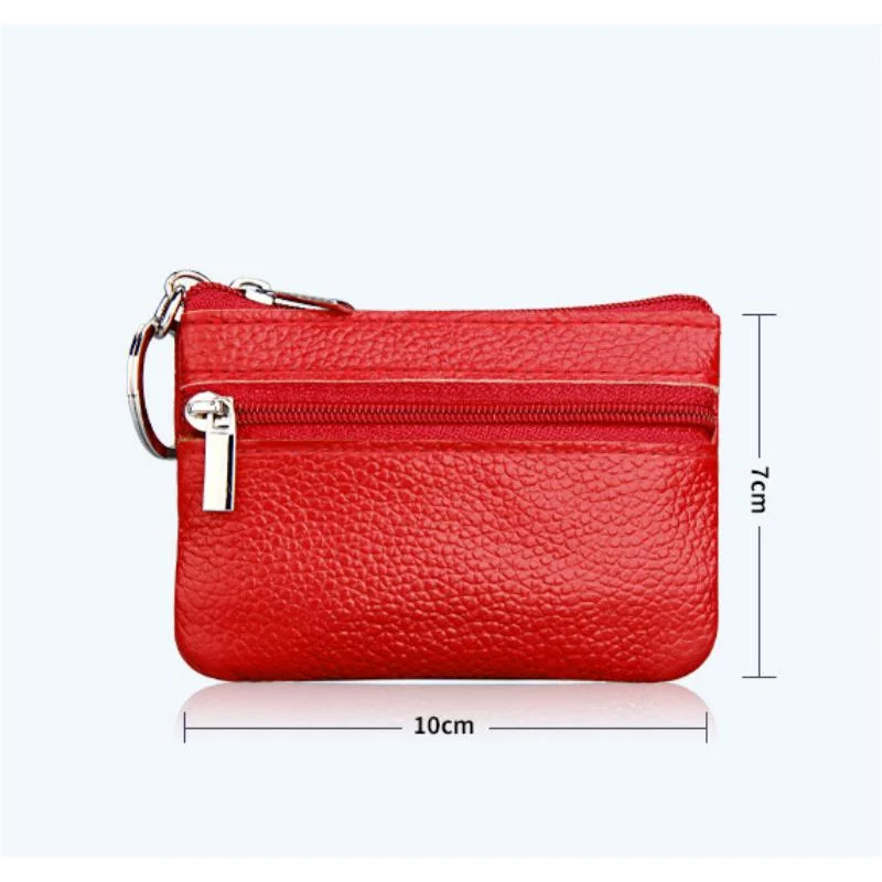 New Korean Version Leather Coin Purse Fashion Bus Card Case Coin Case Mini Key Case Factory Wholesale