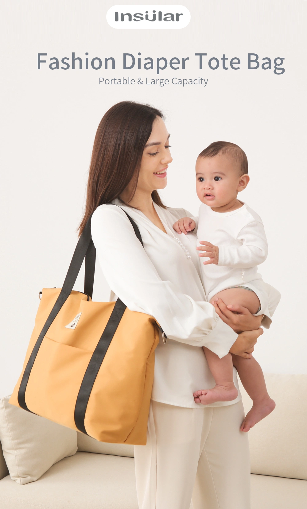 Fashion Leisure Travel Mommy Mother Baby Diaper Tote Bag