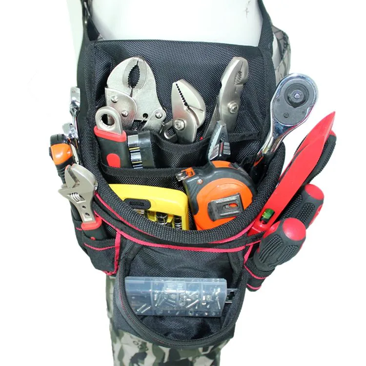 Durable Portable 1680d Polyester Tool Pouch Polyester Waist Electrical Mini Tool Belt